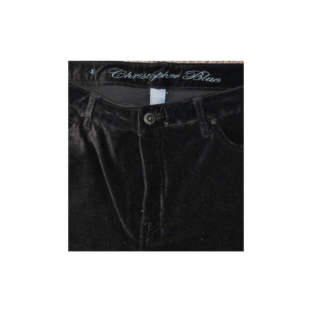 Christopher Blue black velvet Size 14 - Picture 3 of 4